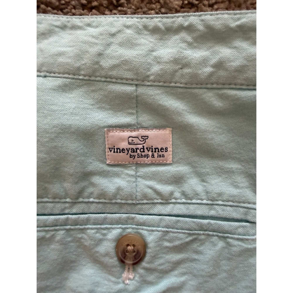 Men's Vineyard Vines Oxford Tri Stripe Shorts Size 34 Summer Patriotic Beach - Picture 3 of 7